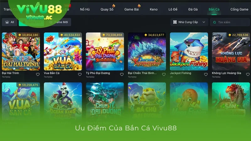 Bắn Cá Vivu88: Trải Nghiệm Thế Giới Bắn Cá Đổi Thưởng Vip