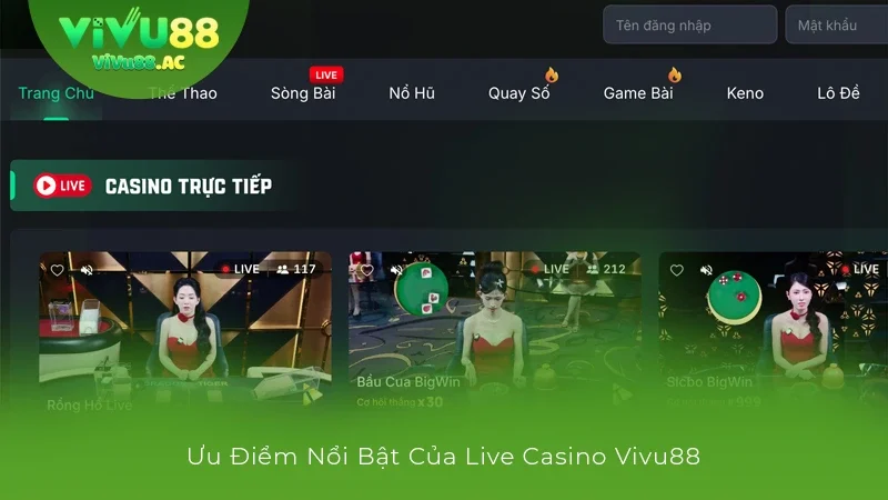 Live Casino Vivu88 – Thiên Đường Casino Dành Cho Mọi Bet Thủ